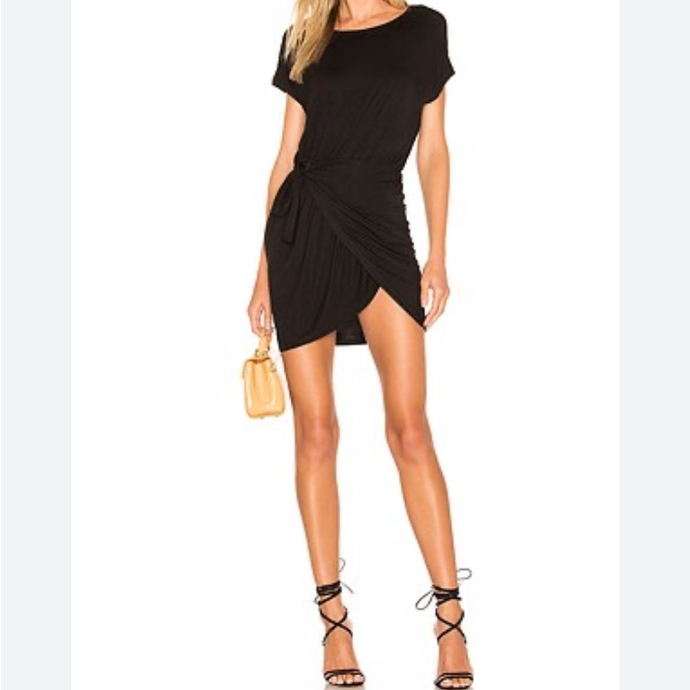 Revolve Lovers + Friends Tarin Little Black Neutral Classic Bamboo Dress SZ XS